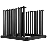 VEVOR Windshield Rack 9-Lite, Windshield Truck Rack Steel, Windshield Glass Rack 24-Inch Height, Windshield Rack for Truck with PVC Pad & Foam Padding, Glass Rack for Truck, for Glass Transportation