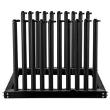 VEVOR Windshield Rack 9-Lite, Windshield Truck Rack Steel, Windshield Glass Rack 24-Inch Height, Windshield Rack for Truck with PVC Pad & Foam Padding, Glass Rack for Truck, for Glass Transportation