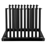 VEVOR Windshield Rack 9-Lite, Windshield Truck Rack Steel, Windshield Glass Rack 24-Inch Height, Windshield Rack for Truck with PVC Pad & Foam Padding, Glass Rack for Truck, for Glass Transportation - Extra Image