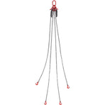Chain Sling, 8 mm x 300 cm Lifting Chains with Hooks, G80 Engine Chain Hoist Lifts, 5 Ton Lifting Sling