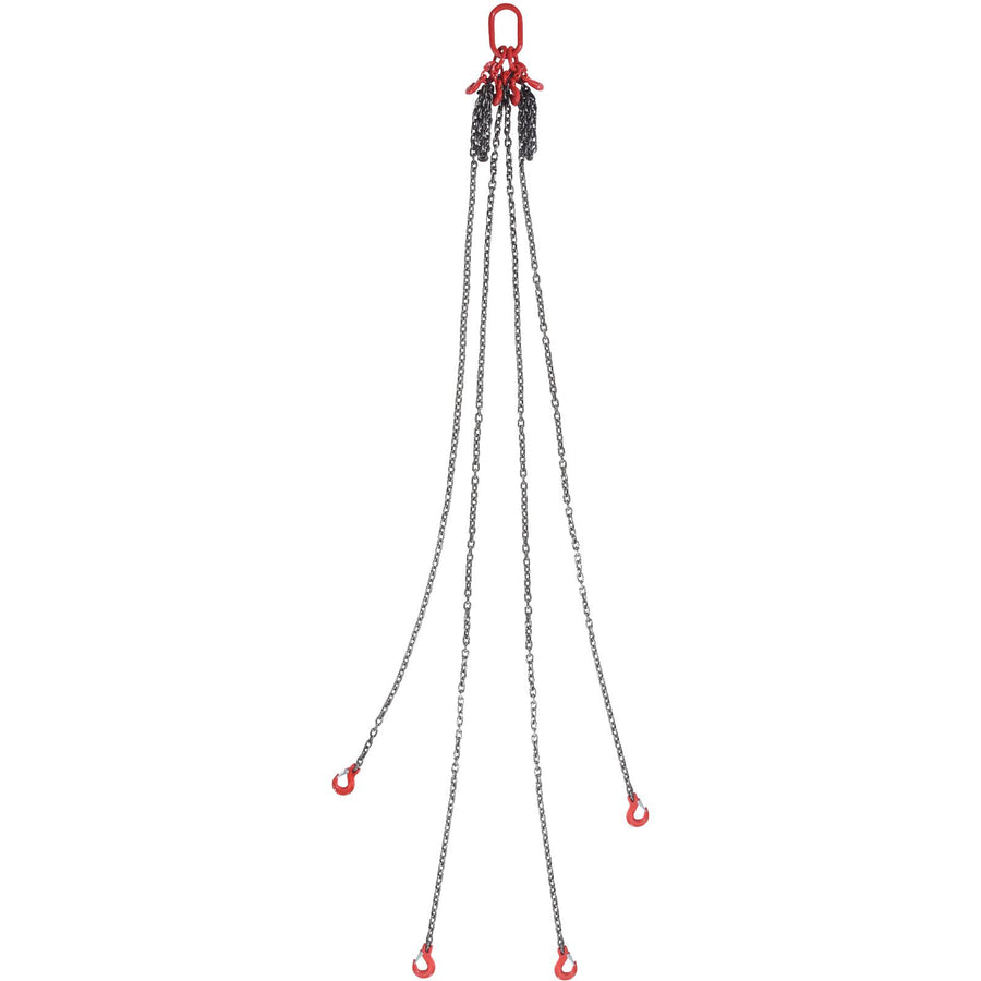 Chain Sling, 8 mm x 300 cm Lifting Chains with Hooks, G80 Engine Chain Hoist Lifts, 5 Ton Lifting Sling