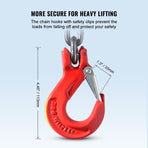 Chain Sling, 8 mm x 300 cm Lifting Chains with Hooks, G80 Engine Chain Hoist Lifts, 5 Ton Lifting Sling, image 5