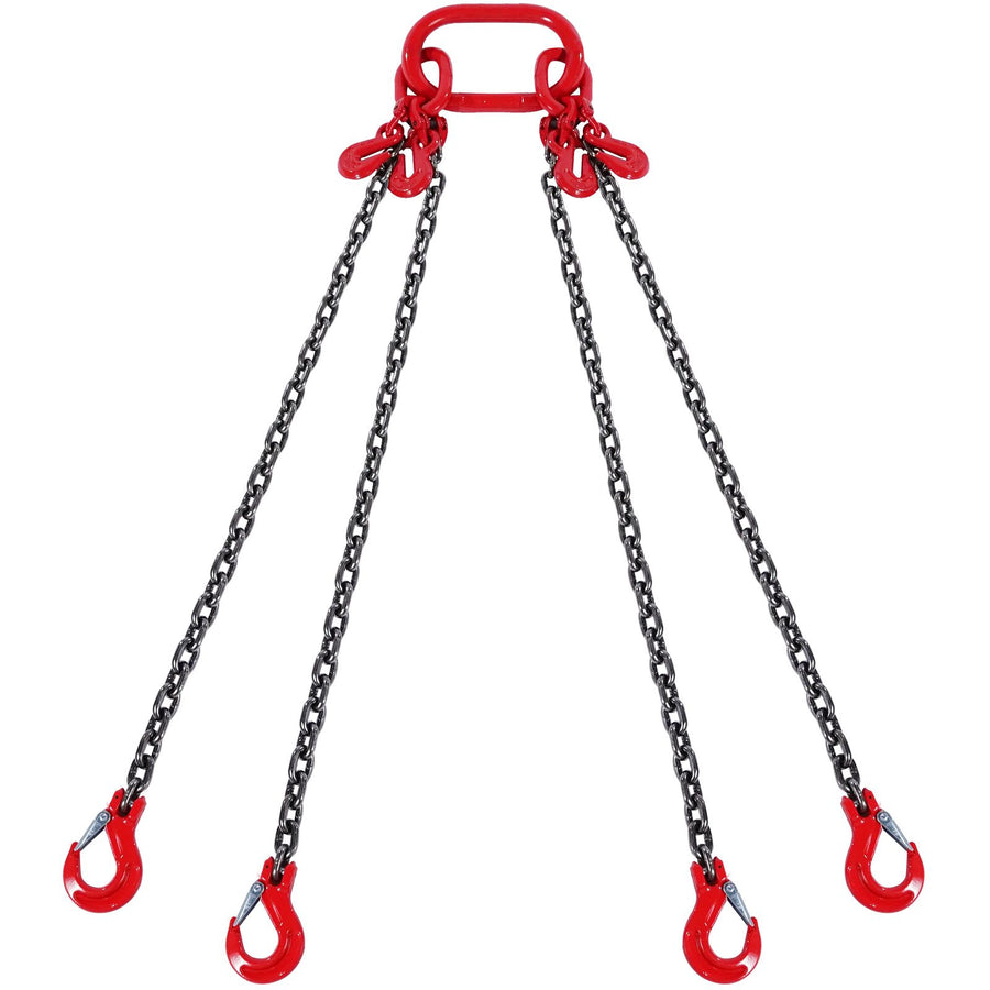 Chain Sling, 8 mm x 300 cm Lifting Chains with Hooks, G80 Engine Chain Hoist Lifts, 5 Ton Lifting Sling, image 9