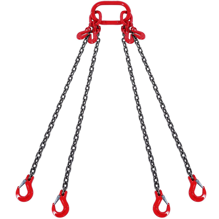 Chain Sling, 8 mm x 300 cm Lifting Chains with Hooks, G80 Engine Chain Hoist Lifts, 5 Ton Lifting Sling, image 10