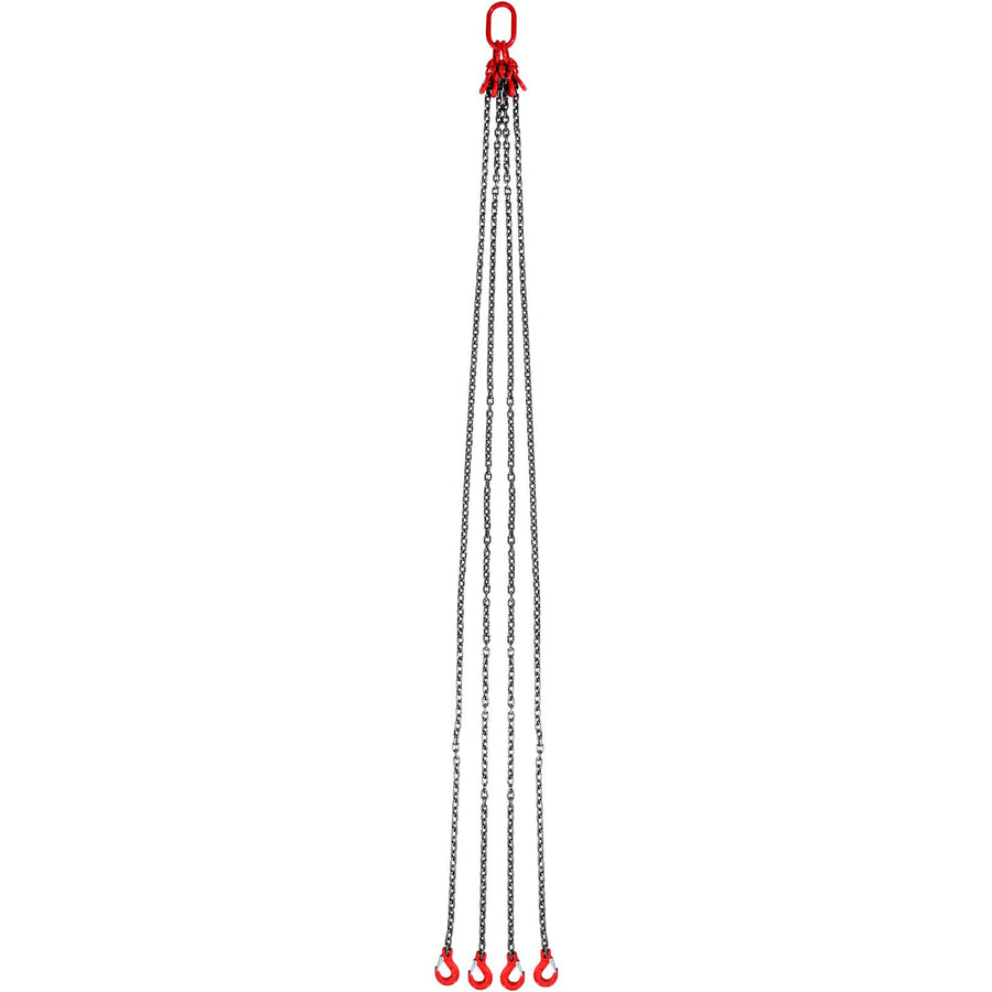 Chain Sling, 8 mm x 300 cm Lifting Chains with Hooks, G80 Engine Chain Hoist Lifts, 5 Ton Lifting Sling, image 12
