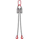 Chain Sling, 8 mm x 150 cm Lifting Chains with Hooks, G80 Engine Chain Hoist Lifts, 3 Ton Capacity Lifting Sling Chains for Engine Hoist, Engine Lift Chain with 2 Leg Grab Hooks, Heavy Duty