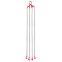 Chain Sling, 10mm x 3 m Lifting Chains with 4 Leg Grab Hooks, Heavy Duty G80 Alloy Steel Lifting Sling, 10.4 Ton Capacity, Adjustable Engine Chain Hoist Lifts for Cargo Security Towing