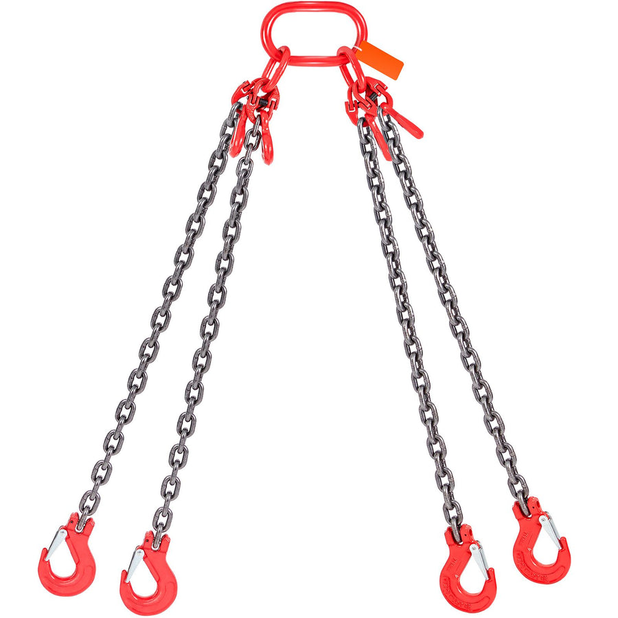 Chain Sling, 8 mm x 150 cm Lifting Chains with Hooks, G80 Engine Chain Hoist Lifts, 5 Ton Lifting Sling, image 9