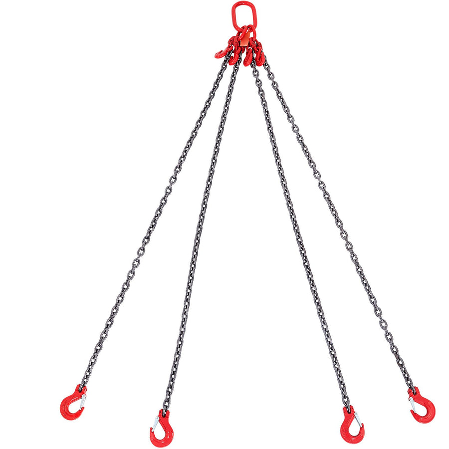 Chain Sling, 8 mm x 150 cm Lifting Chains with Hooks, G80 Engine Chain Hoist Lifts, 5 Ton Lifting Sling, image 10