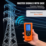 VEVOR 3-in-1 EMF Meter, 5Hz - 3.5GHz, Handheld Rechargeable Electromagnetic Field Radiation Detector, Digital LCD EMF Tester for EF MF RF Home Inspections Outdoor Ghost Hunting Paranormal Equipment - Side View