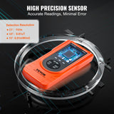 VEVOR 3-in-1 EMF Meter, 5Hz - 3.5GHz, Handheld Rechargeable Electromagnetic Field Radiation Detector, Digital LCD EMF Tester for EF MF RF Home Inspections Outdoor Ghost Hunting Paranormal Equipment - Top-Down View