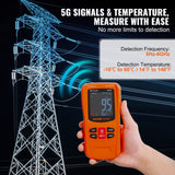 VEVOR 3-in-1 EMF Meter, 5Hz-6GHz, Handheld Rechargeable Electromagnetic Field Radiation Detector, Digital LCD EMF Tester for EF MF RF Home Inspections