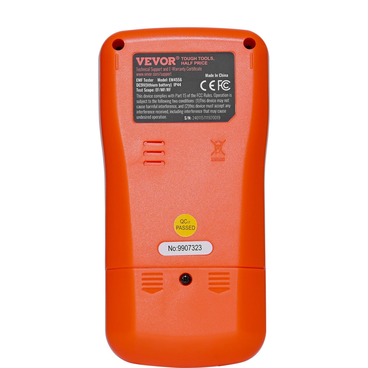 VEVOR 3-in-1 EMF Meter, 5Hz-6GHz, Handheld Rechargeable Electromagnetic Field Radiation Detector, Digital LCD EMF Tester for EF MF RF Home Inspections