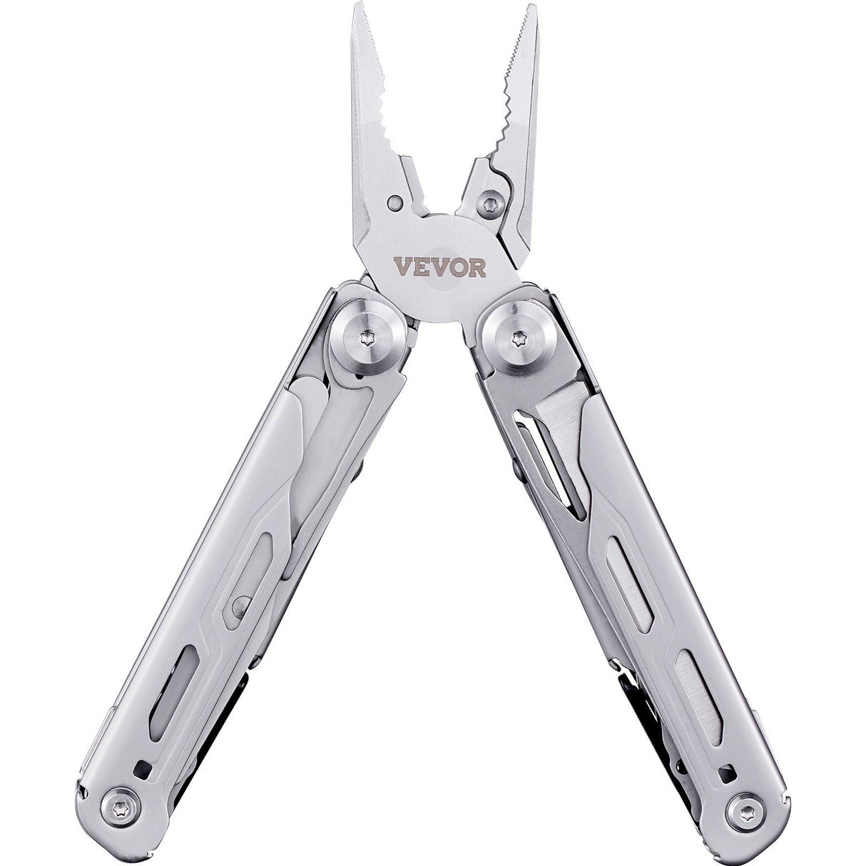 VEVOR 16-In-1 Multitool Pliers, Multi Tool Pliers, Cutters, Knife, Scissors, Ruler, Screwdrivers, Wood Saw, Can Bottle Opener, with Safety Locking and