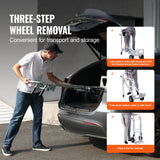 VEVOR Aluminum Hand Truck, 2 in 1, 363 kg Max Load Capacity, Heavy Duty Industrial Convertible Folding Hand Truck and Dolly, Utility Cart Converts