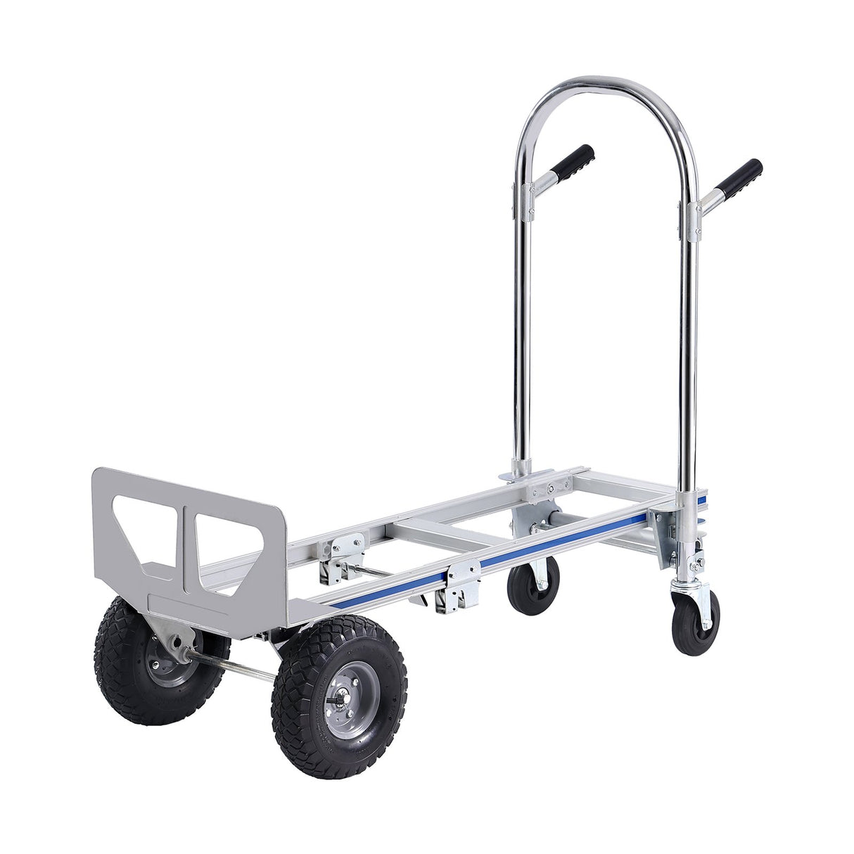 VEVOR Aluminum Hand Truck, 2 in 1, 363 kg Max Load Capacity, Heavy Duty Industrial Convertible Folding Hand Truck and Dolly, Utility Cart Converts