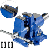 VEVOR Multipurpose Bench Vice 5" 30Kn Heavy Duty with 360? Swivel Base and Head