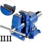 VEVOR Multipurpose Bench Vice 5" 30Kn Heavy Duty with 360? Swivel Base and Head