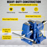 VEVOR Multipurpose Bench Vice 5" 30Kn Heavy Duty with 360? Swivel Base and Head