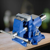 VEVOR Multipurpose Bench Vice 5" 30Kn Heavy Duty with 360? Swivel Base and Head