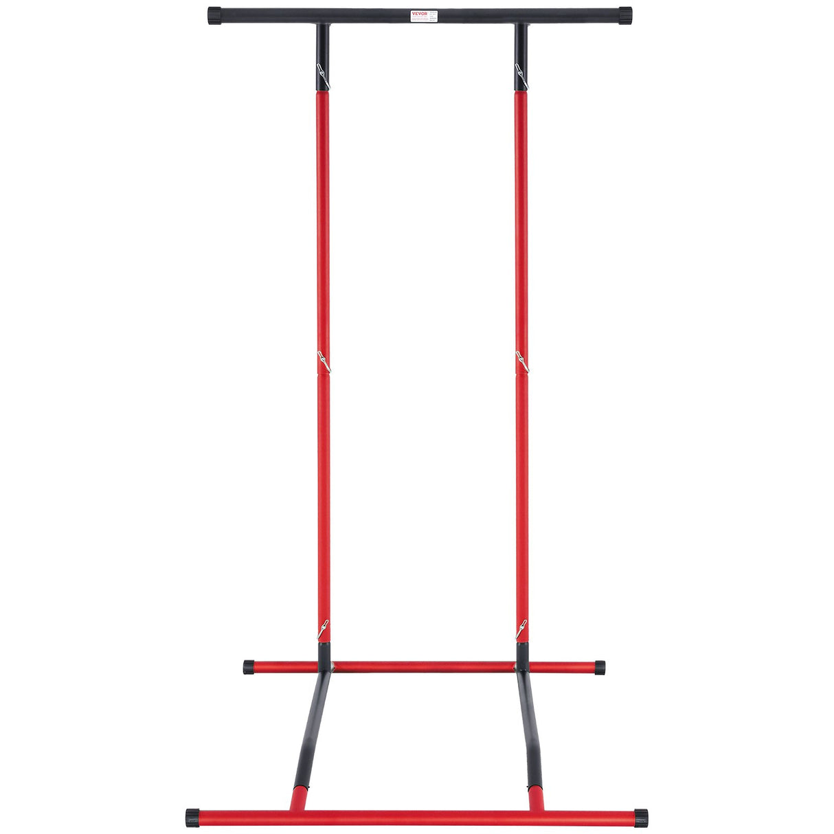VEVOR Power Tower Dip Station, 2-Level Height Adjustable Pull Up Bar Stand, Multi-Function Strength Training Workout Equipment, Home Gym Fitness Dip