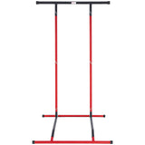 VEVOR Power Tower Dip Station, 2-Level Height Adjustable Pull Up Bar Stand, Multi-Function Strength Training Workout Equipment, Home Gym Fitness Dip Bar Station, 220LBS Weight Capacity, Black & Red - Extra Image