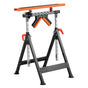 4-in-1 Roller Stand, 220 kg Load Capacity, 838.2-1270 mm Adjustable Height, Folding Heavy Duty with Rack & Multi-directional Roller Head, for Table Saw Outfeed Woodworking Extension Support