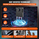 Vevor Mig Welder Welding Machine MIG-270 MIG MMA TIG IGBT DC Inverter Welder Digital Display - Side View