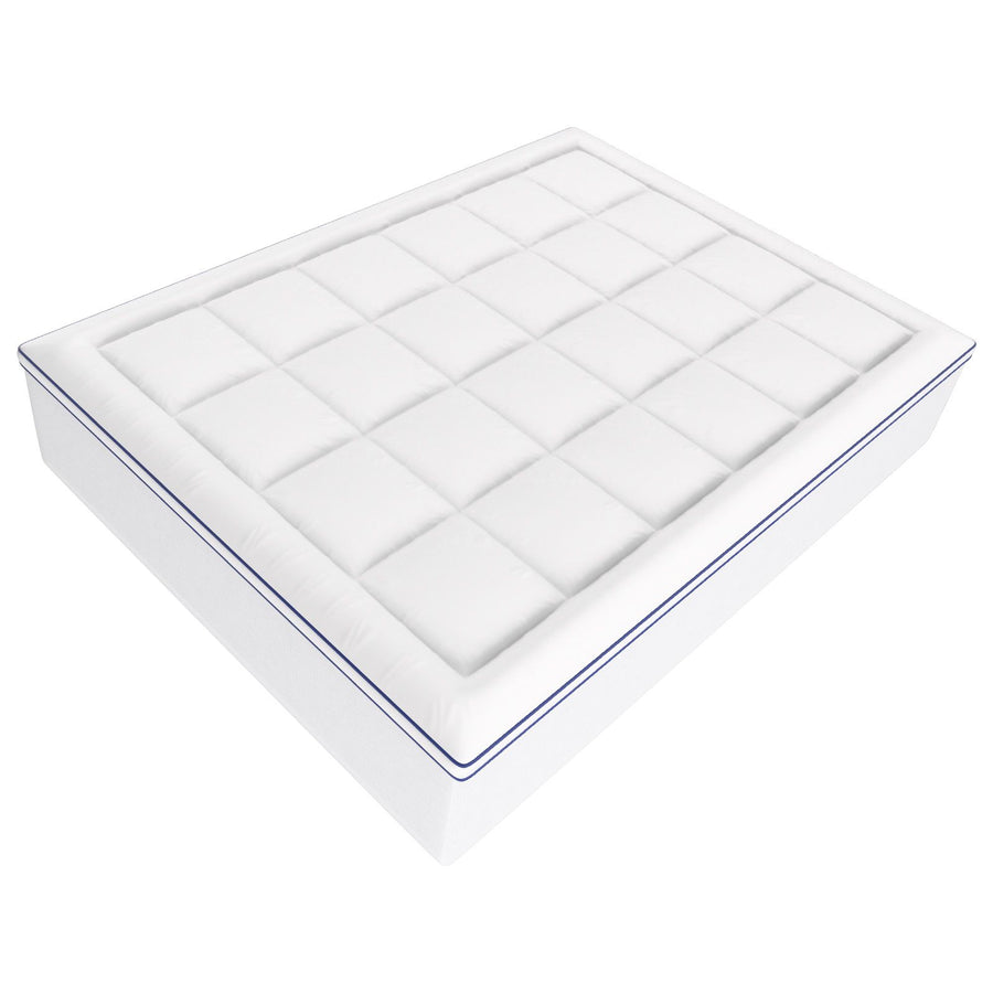 Mattress Topper, Queen Size, 76.2 mm Thickness, Memory Foam, Fiber Fill, Detachable & Washable, Ergonomically Designed for Pressure Relief, Comfortable Cooling & Breathable, for Hot Sleepers
