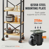 VEVOR Leveling Casters, Set of 4, 500 kg Total Load Capacity, 50.8 mm, Heavy Duty with Upgraded Hand
