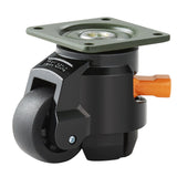 VEVOR Leveling Casters, Set of 4, 500 kg Total Load Capacity, 50.8 mm, Heavy Duty with Upgraded Handle Design, 360 Degree Swivel Caster Wheels, Adjustable Casters with Feet for Workbench, Machine - Extra Image