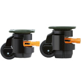 VEVOR Leveling Casters, Set of 4, 500 kg Total Load Capacity, 50.8 mm, Heavy Duty with Upgraded Hand
