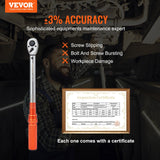 VEVOR Torque Wrench Adjustable Torque Wrench 1/2