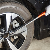 VEVOR Torque Wrench, 3/8-inch Drive Click Torque Wrench 10-80ft.lb/14-110n.m, Dual-Direction Adjustable Torque Wrench Set, Mechanical Dual Range Scales Torque Wrench Kit with Adapters Extension Rod - Low Angle