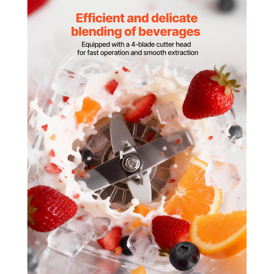 Blender, 2L Professional Countertop Blenders with Shield, 2200W 26000RPM Kitchen Food Processor Combo, Self-Cleaning, Speed Adjustable, 6 Preset Menu for Smoothies, Ice Crushing, Puree, Black