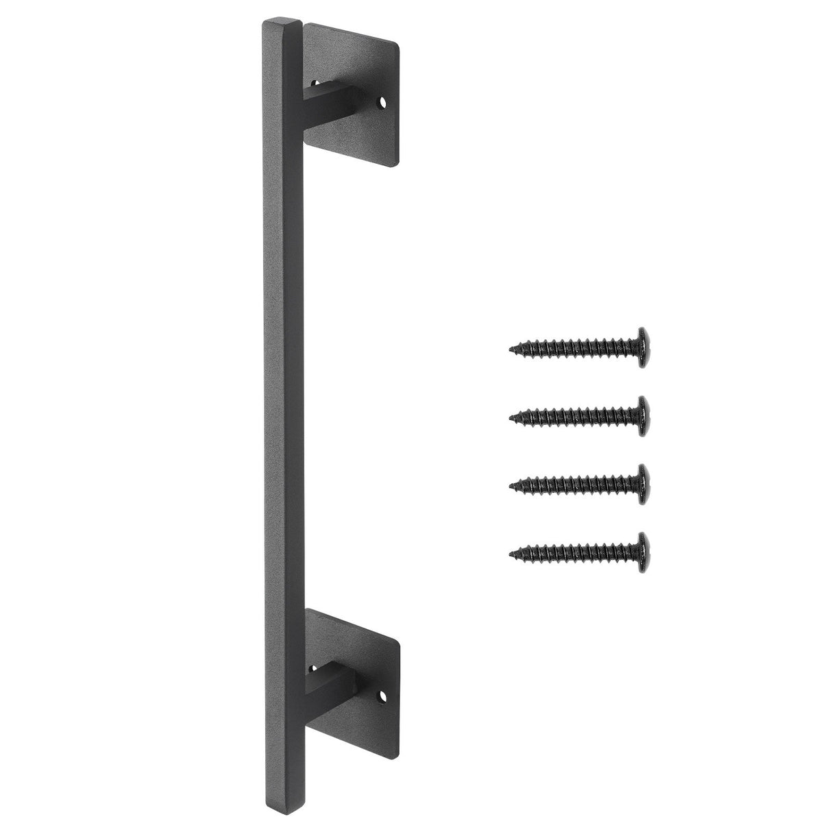 VEVOR Barn Door Handle, 320 mm Rustic Fence Gate Handle, Rust-Resistant Coating, Heavy Duty Carbon Steel Outdoor Gate Handles, Easy to Install, Metal Sliding Door Pulls for Garage Shed Closet Pantry