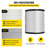 VEVOR 6000Lbs Polyester Pull Tape, 528' x 1" Flat Tape for Wire & Cable Conduit Work Variable Functions, Flat Rope for Pulling/Loading/Packing in Any