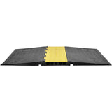 VEVOR Rubber Cable Protector Ramp, 5 Channel, 10000 kg/axle Capacity Heavy Duty Wire Cover Ramp Hose Cord Ramp Driveway, Traffic Speed Bump with Flip-Open Top Cover, ADA Compliant for Indoor & Outdoo - Extra Image