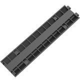 VEVOR Cable Protector Ramp, 5 Packs 2 Channels Speed Bump Hump, Rubber Modular Speed Bump Rated 11000 LBS Load Capacity, Protective Wire Cord Ramp