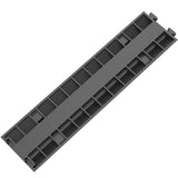 VEVOR Cable Protector Ramp, 5 Packs 2 Channels Speed Bump Hump, Rubber Modular Speed Bump Rated 11000 LBS Load Capacity, Protective Wire Cord Ramp Driveway Rubber Traffic Speed Bumps Cable Protector - Extra Image