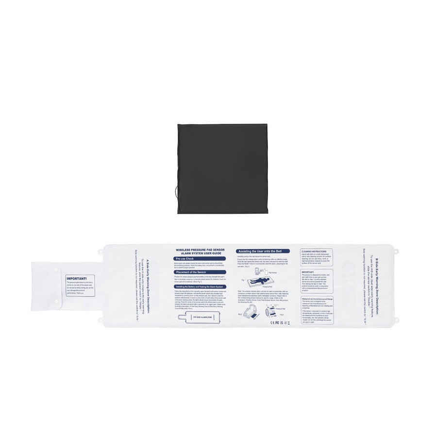 Early Alert Bed Alarm System Wireless Bed and Chair Sensor Pad with Pager