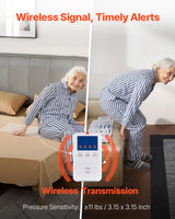 VEVOR Early Alert Bed Alarm System Wireless Bed and Chair Sensor Pad with Pager - Front View
