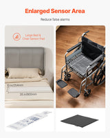 VEVOR Early Alert Bed Alarm System Wireless Bed and Chair Sensor Pad with Pager - Top-Down View