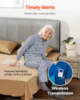 VEVOR Early Alert Bed Alarm System Wireless Bed Sensor Pad & Call Button Pager - Front View