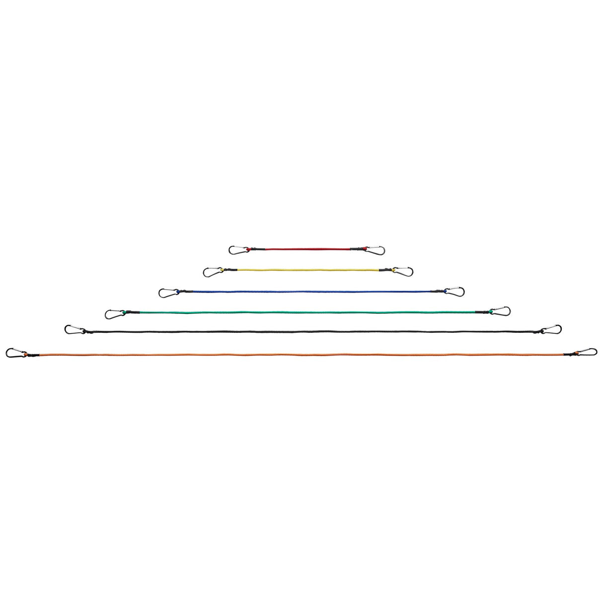 VEVOR 30 Pcs Bungee Cords Set 8mm Heavy Duty Bungee Straps with Steel Carabiners