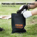 VEVOR 12 Pcs Bungee Cords with Hooks 32 In Heavy Duty Bungee Straps 8 mm Black - Rear View