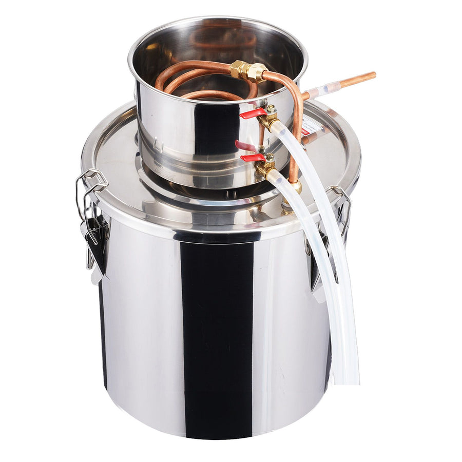 Moonshine Still 5 Gal Water Alcohol Distiller Brewing Kit Stainless Steel