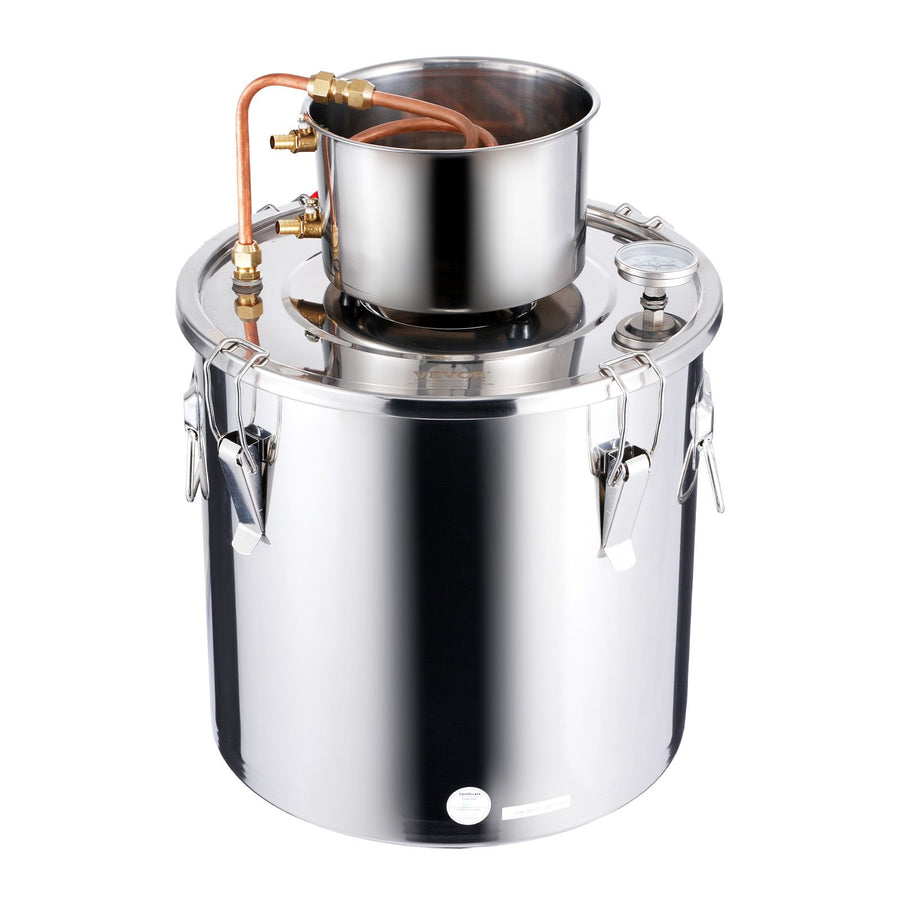 Moonshine Still 8 Gal Water Alcohol Distiller Brewing Kit Stainless Steel