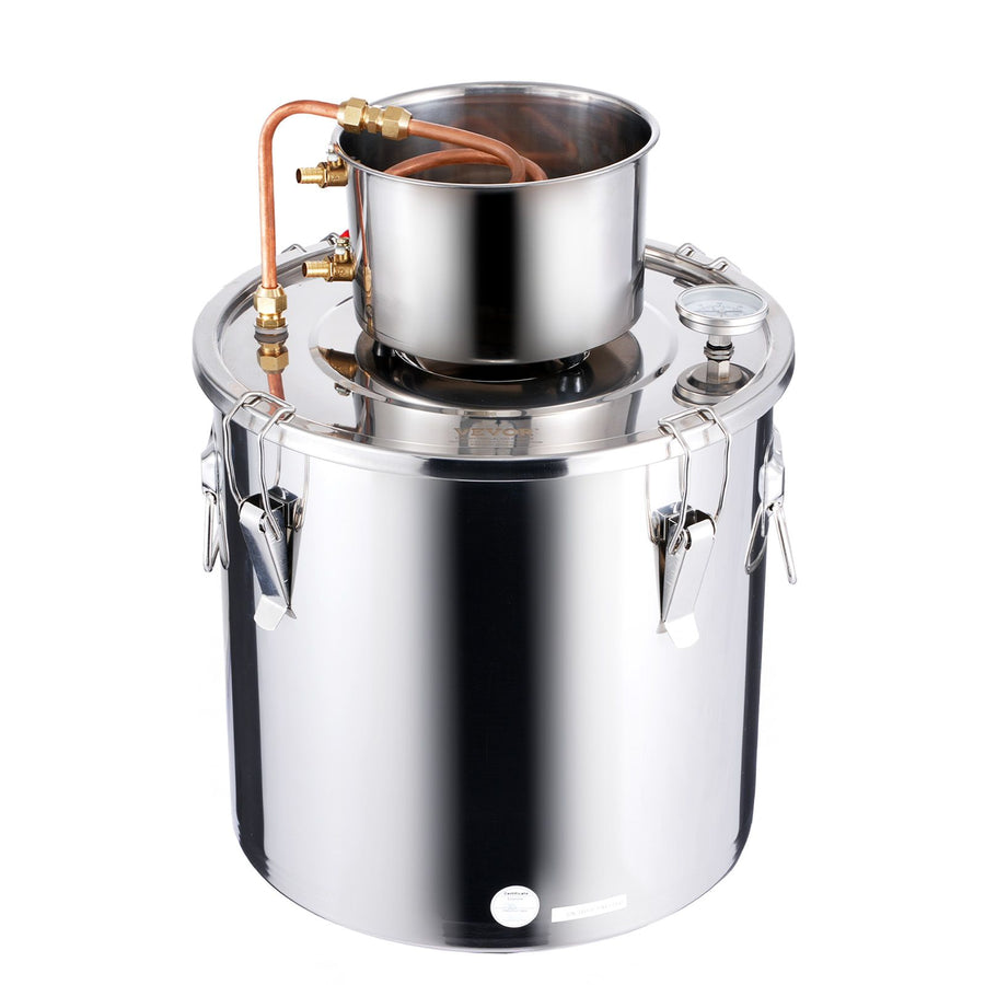 Moonshine Still 8 Gal Water Alcohol Distiller Brewing Kit Stainless Steel