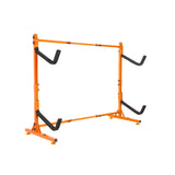 VEVOR Freestanding Kayak Storage Rack, Kayak Stand for 2 Kayak Canoe Paddleboard, Heavy-duty Steel Kayak Hanger Holder with Padded Arms and Adjustable Width, 79.5kg Max Load, for Indoor Outdoor Garage